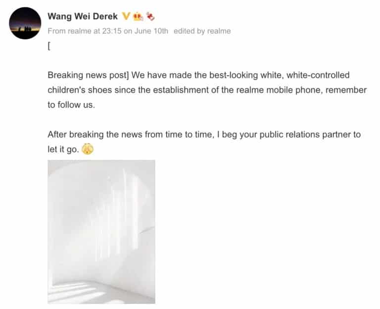 Realme White Phone Teaser 768x624 1 Realme teases launch of their best-looking smartphone since its establishment