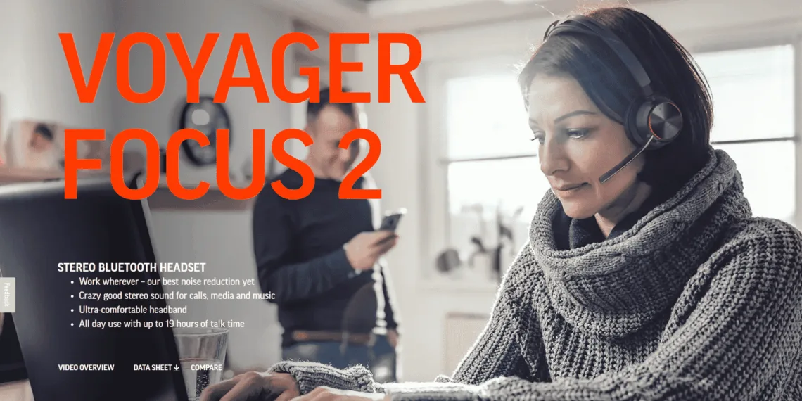 Poly unveils Voyager Focus 2 – a smart, wireless headset with next-generation noise-cancelling technology