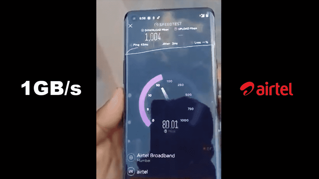 Airtel’s 5G trial network speed reaches 1GBps in India
