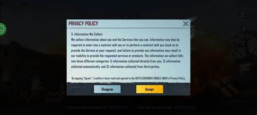 WhatsApp Image 2021 06 18 at 3.19.16 AM Battlegrounds Mobile India early access: Privacy Policy after Installing the game