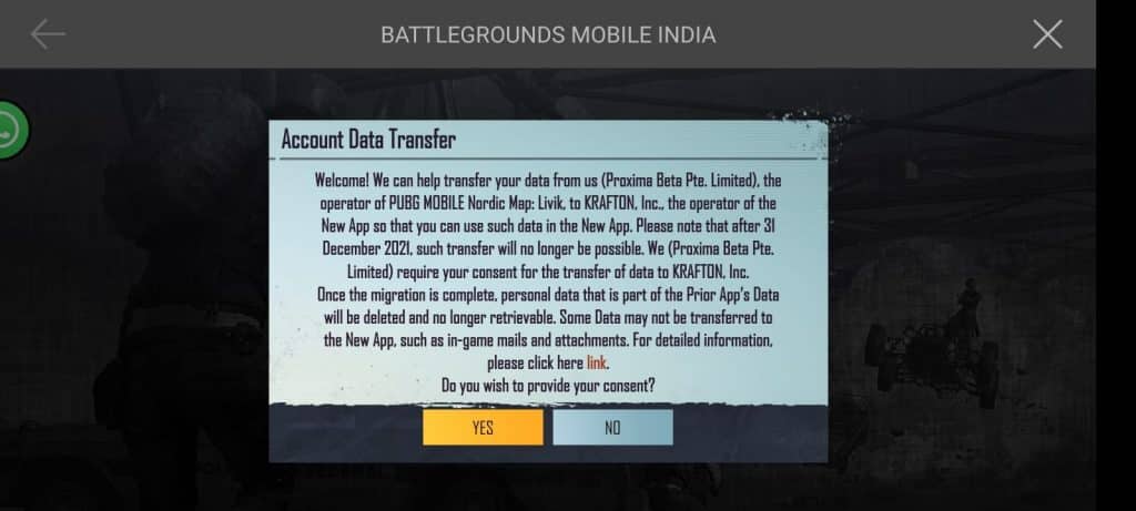 WhatsApp Image 2021 06 18 at 3.19.16 AM 6 Battlegrounds Mobile India early access: 'Account Data Transfer' after Installing the game