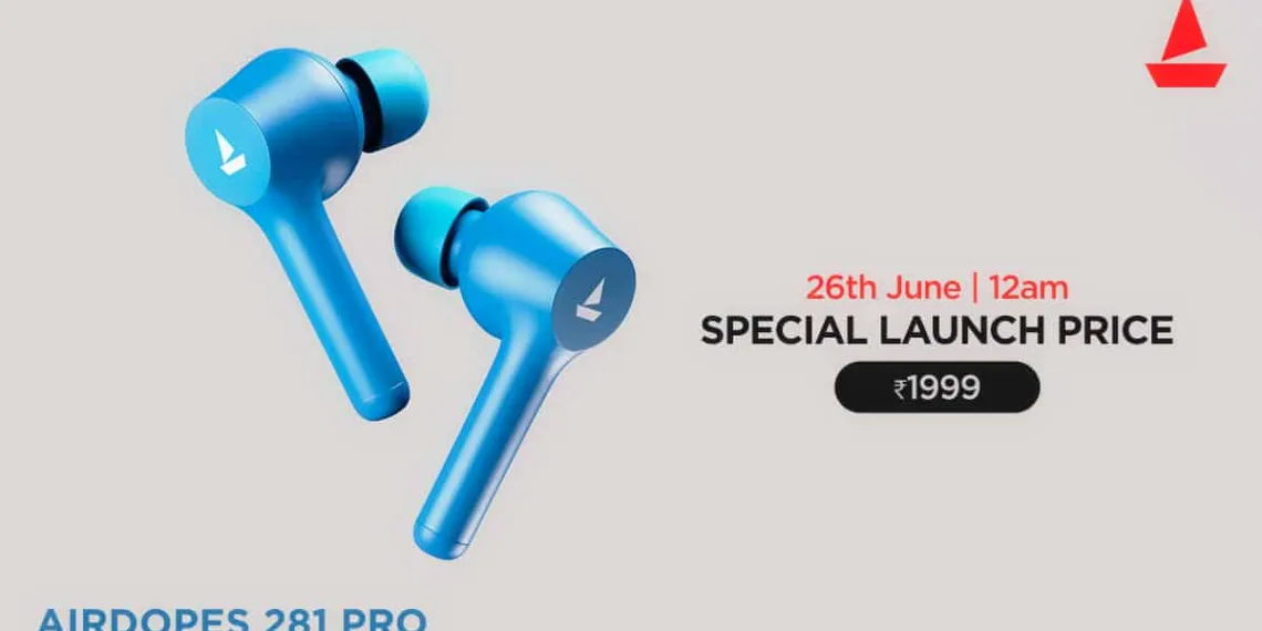 boAt Airdopes 281 Pro Final Launch_TechnoSports.co.in