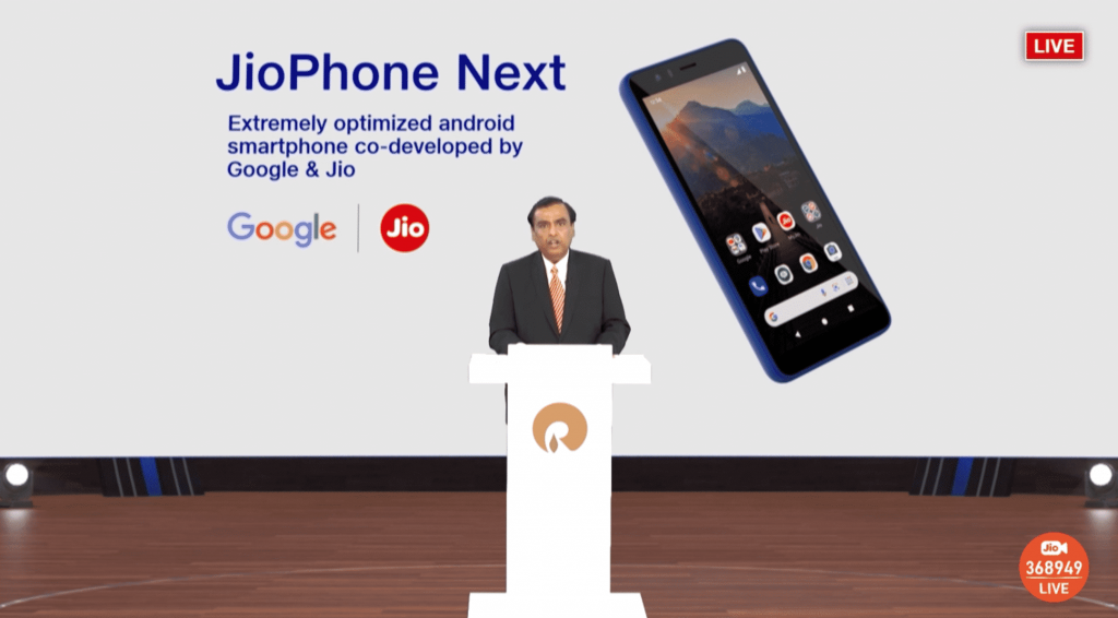 JioPhone Next: Google and Jio's jointly developed smartphone showcased | Cheapest smartphone in the World