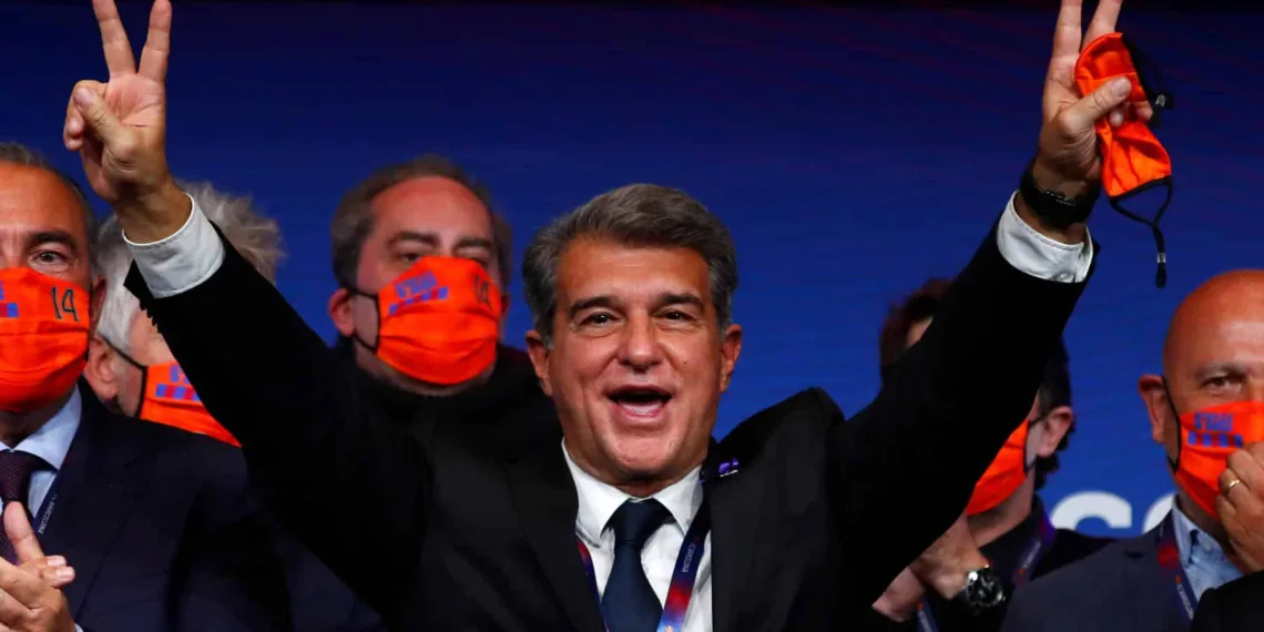 Joan Laporta completes 100 days as Barcelona president.