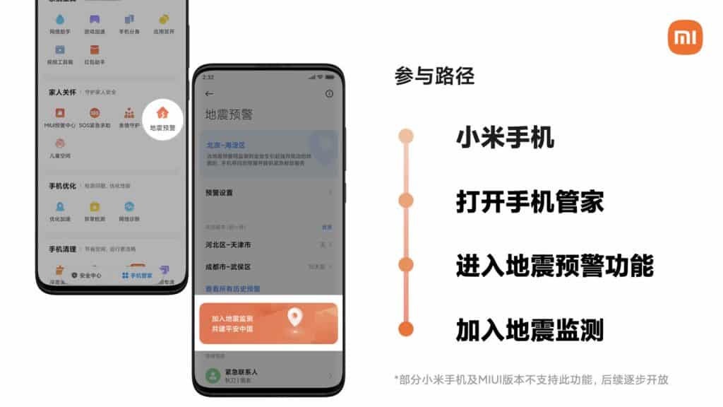 xiaomi earthwake 3 Xiaomi to integrate earthquake detecting functions into devices.