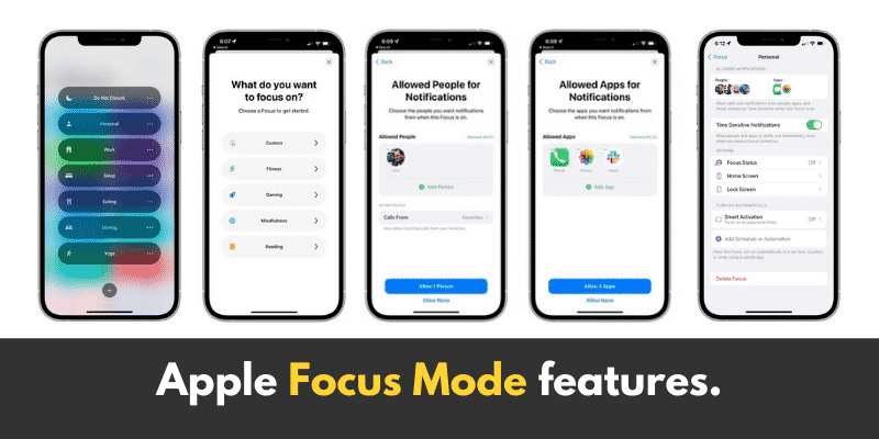 2 4 Apple helping you Stay on Task with iOS 15's Focus Mode