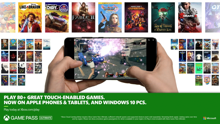 There are now 80+ Games with Xbox Touch Controls, can now be played on iPhones, Tablets and Windows 10 PCs