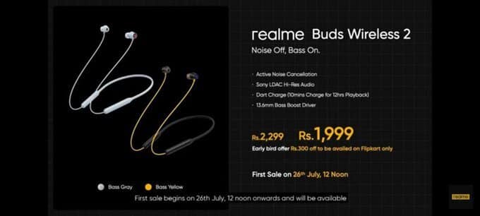 BUDS WIRELESS 2 Realme launches Buds Wireless 2, Wireless 2 Neo, and Buds Q2 Neo TWS earbuds