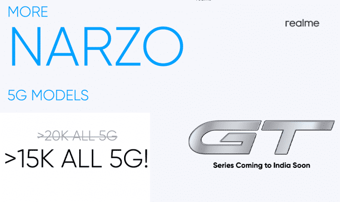 Realme 'Promises' all smartphones above 15K will be 5G only | Realme GT in India soon | More Narzo 5G models Realme 'Promises' all smartphones above 15K will be 5G only | Realme GT in India soon | More Narzo 5G models