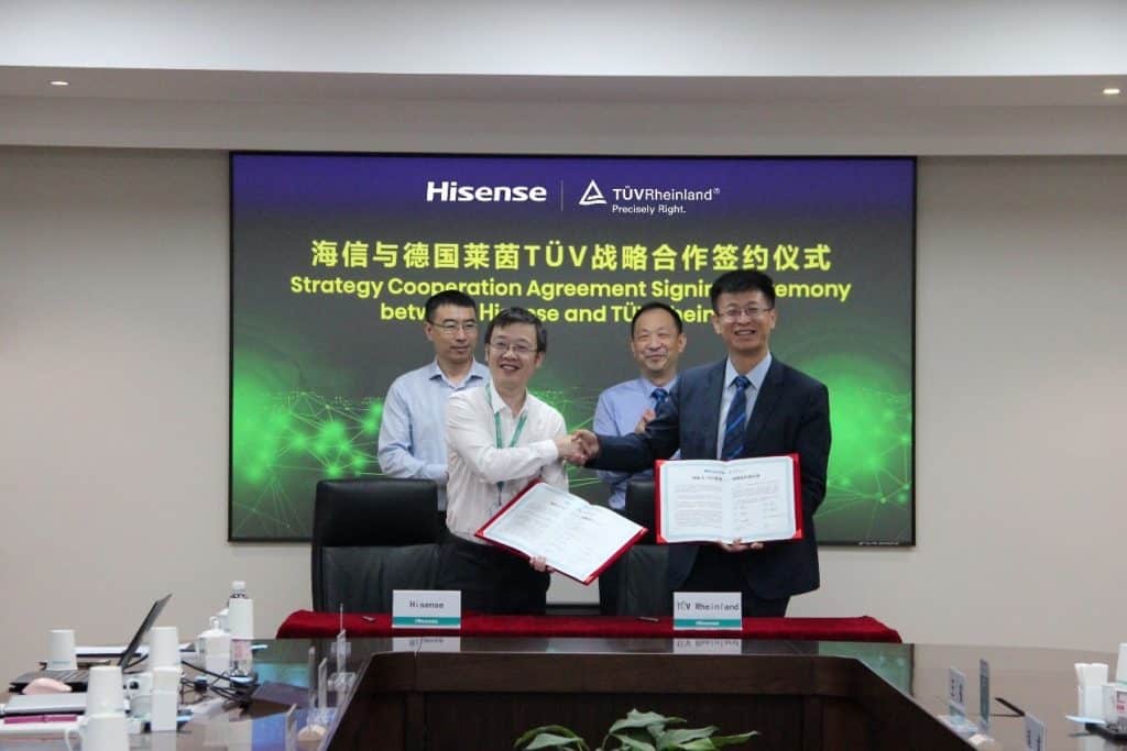 Hisense becomes the world’s first TV brand to acquire privacy protection standard certification from TÜV Rheinland