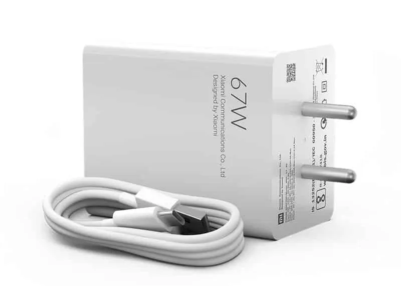 Xiaomi 67W Sonic charge 3.0 Charger pricing revealed