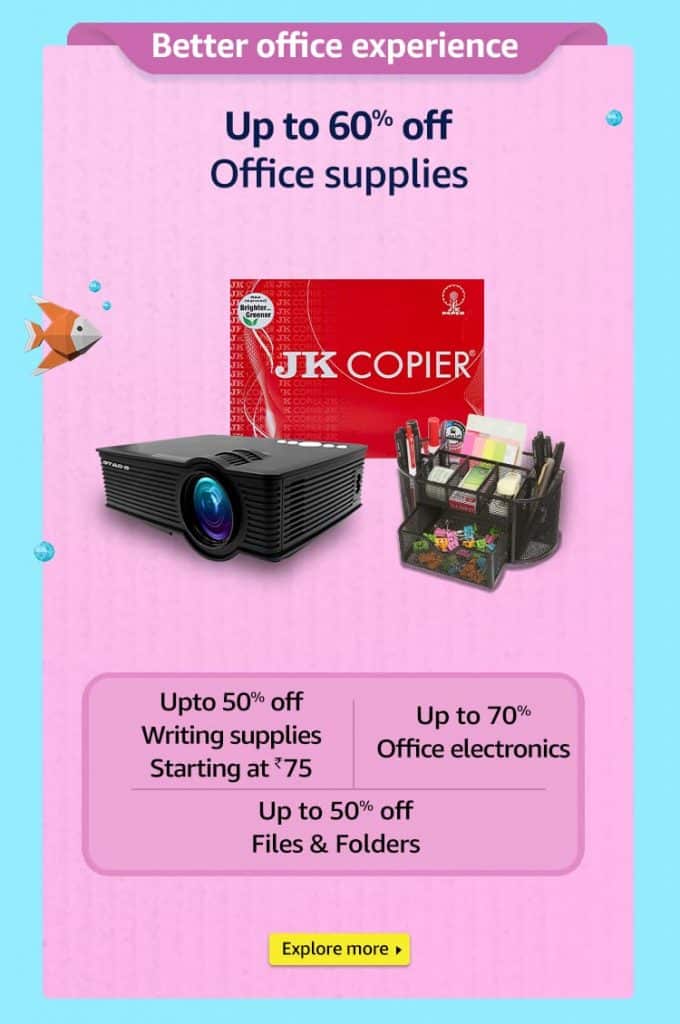 Officeproducts 750 1130 0707 op Amazon Prime Day sale is scheduled for 26th - 27th July in India | HDFC Card offers | Offers, Discounts, Deals, New Product launch, etc.