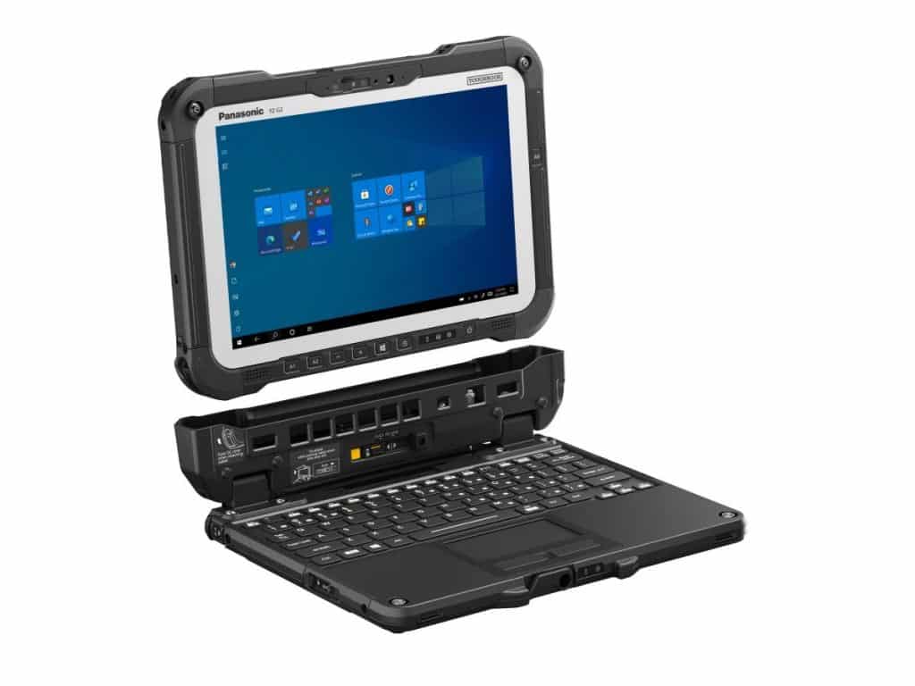 Panasonic 2 in 1 Toughbook G2 4 Panasonic's Toughbook G2 2-in-1 PC has an 18.5-hour battery life along with a modular design