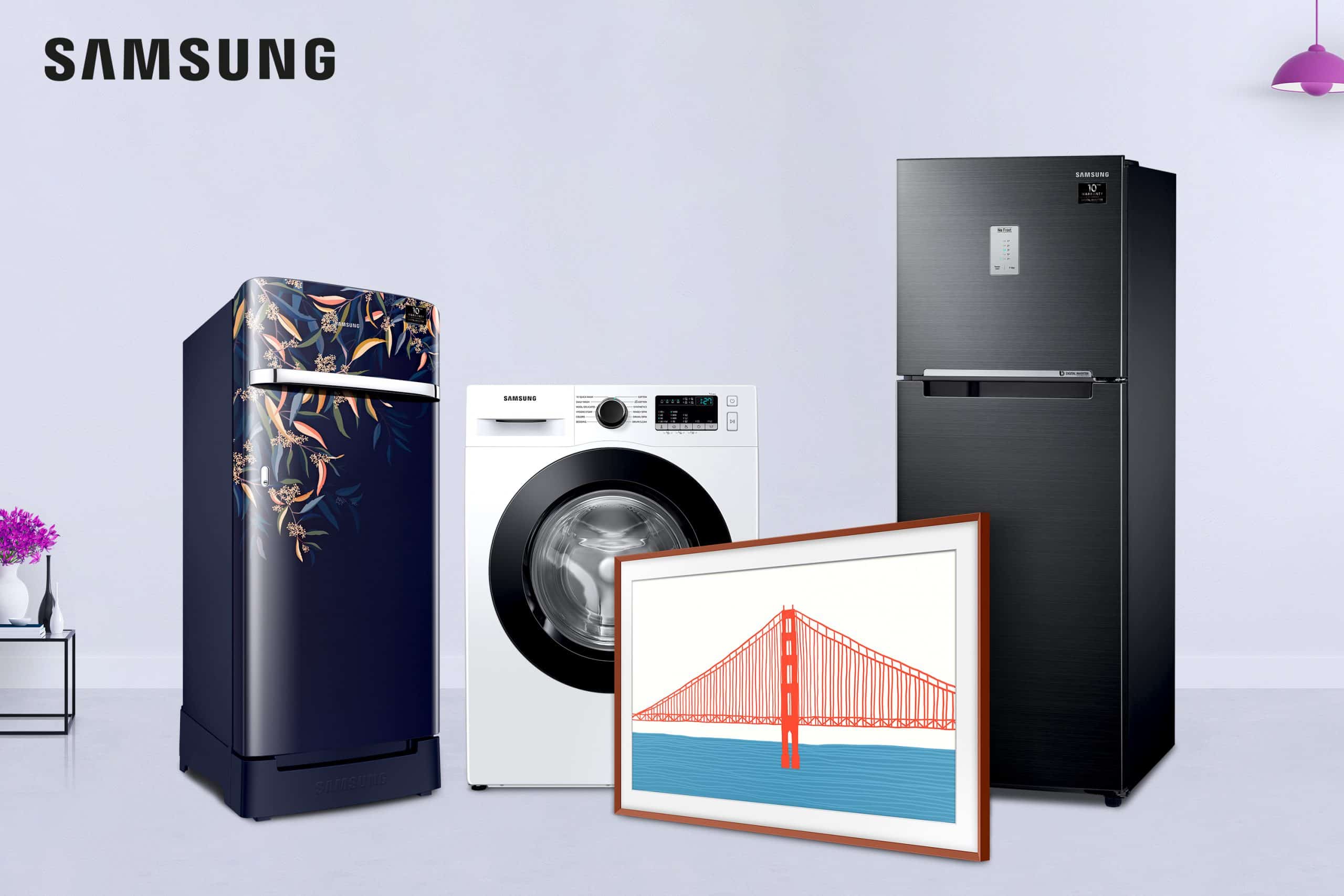 Samsung to Introduce Hygiene Steam Washing Machine, Refrigerators & New Bezel for The Frame 2021 on Amazon Prime Day