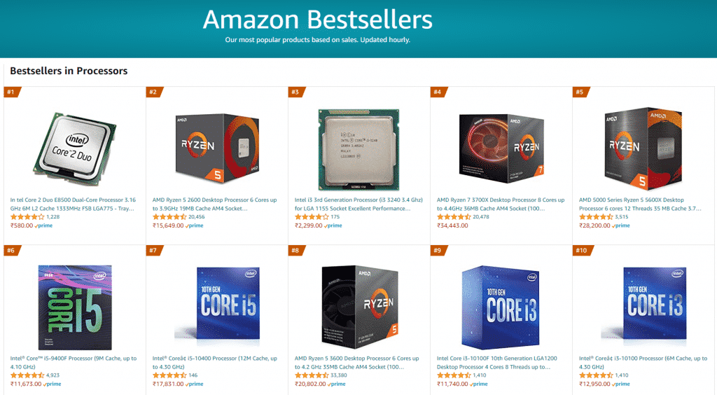 13 years old Intel Core 2 Duo E8500 processor becomes the best-selling CPU on Amazon India