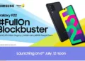 Samsung Galaxy F22 will launch in India on 6th July