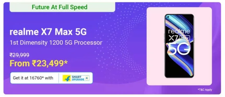 Realme X7 Max is now available at Rs.23,499 on Flipkart Big Saving Day