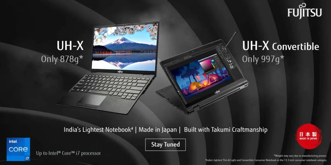 Fujitsu UH-X & UH-X Convertible laptops with 11th Gen Intel CPUs start at ₹80,990