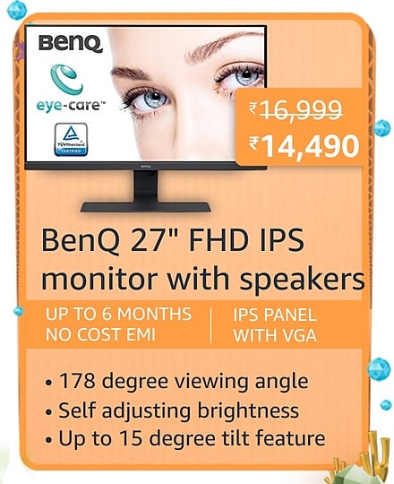 benq Here are all the best deals on Monitors during the Amazon Great Indian Festival sale