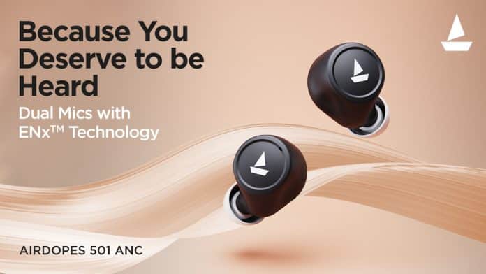 boAT Airdopes 501 ANC Launches_TechnoSports.co.in boAT Airdopes 501 ANC Launches_TechnoSports.co.in