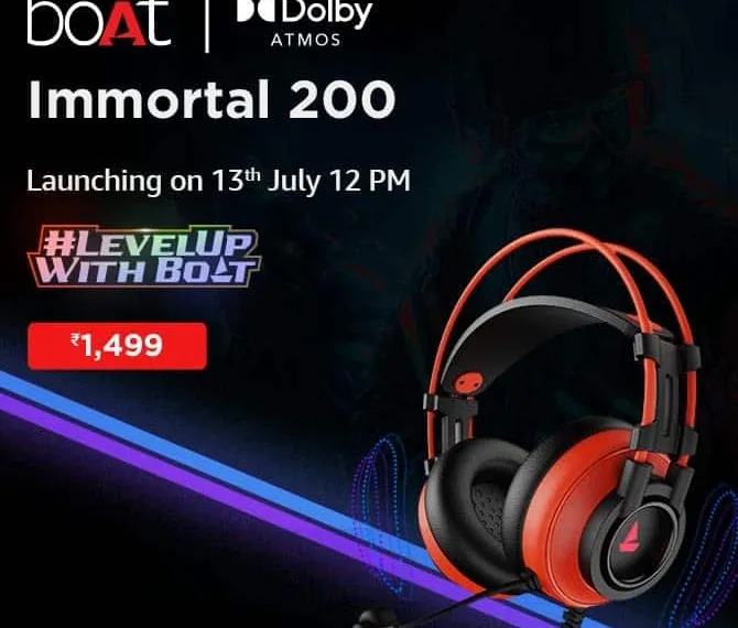 boAt Immortal 200 - Launch announcement_TechnoSports.co.in