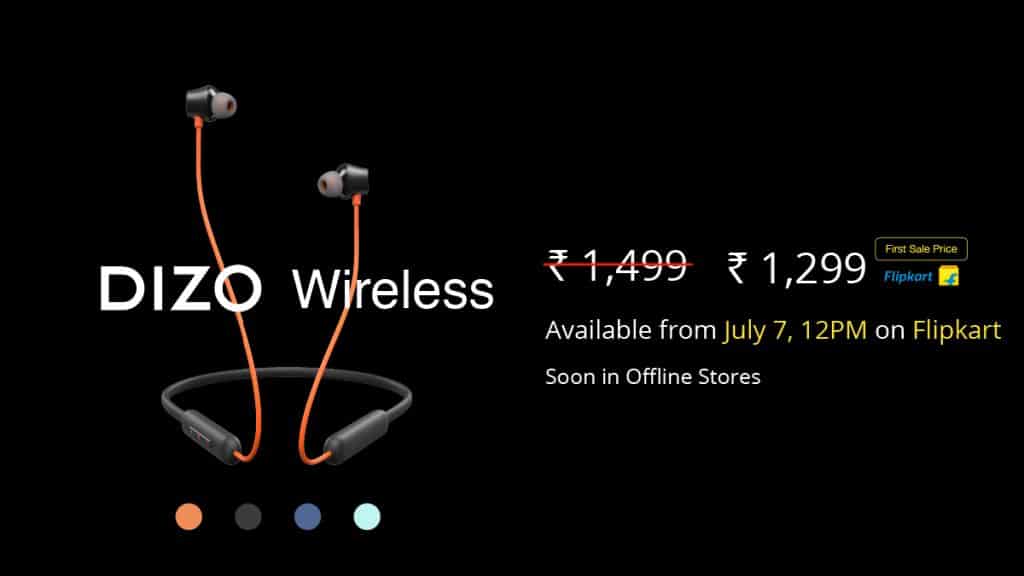 image 4 DIZO Wireless Neckband launched in India at Rs.1,299