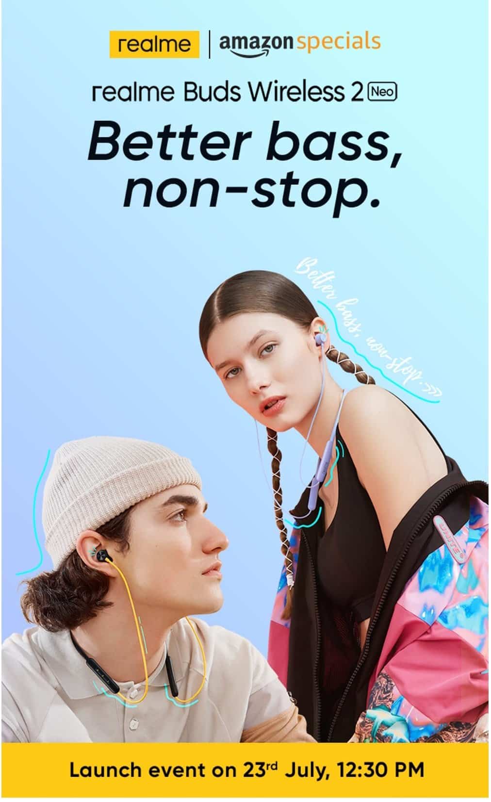 Realme Buds Wireless 2 Neo launching on 23rd July