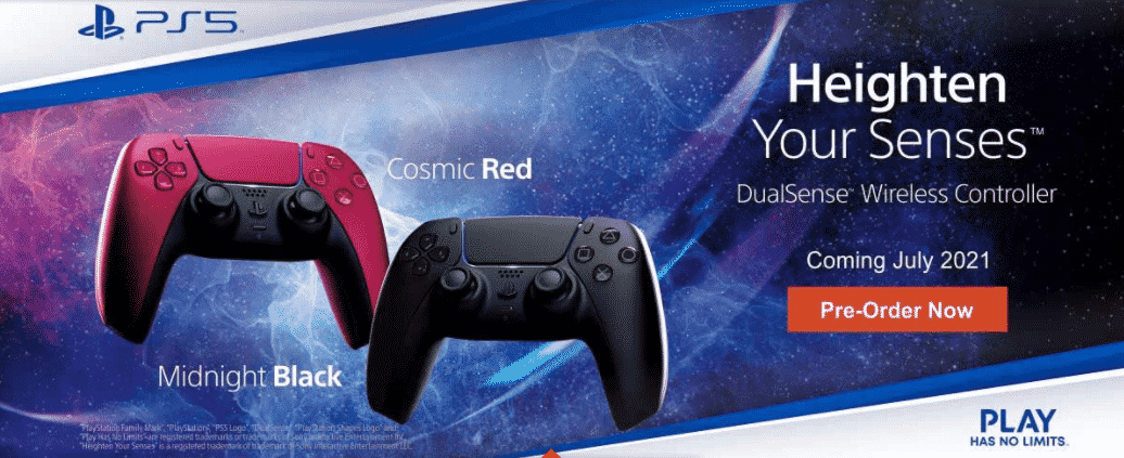 Sony DualSense Wireless Controller Cosmic Read and Midnight Black are now available for pre-order_TechnoSports.co.in