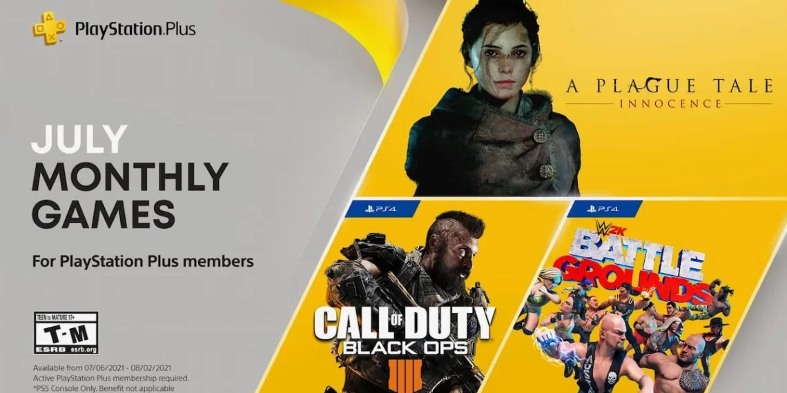 PlayStation Plus announced games for July 2021