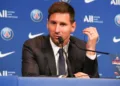 Paris 11. August 2021, Pressekonferenz und Vorstellung Leonel Messi Paris Saint Germain v.l., Leonel Messi Paris Saint Germain *** Paris 11 August 2021, Press conference and presentation Leonel Messi Paris Saint Germain v l , Leonel Messi Paris Saint Germain Copyright: AntonioxBorga