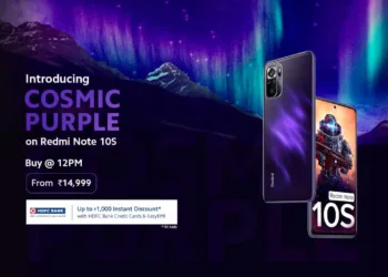 Redmi Note 10S Cosmic Purple Color Variant Launching today in India
