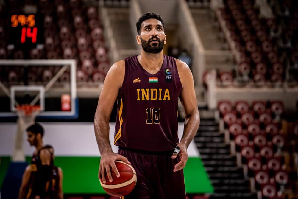 Amritpal Singh India Clinch Narrow Win Over Palestine in FIBA Asia Cup Qualifiers