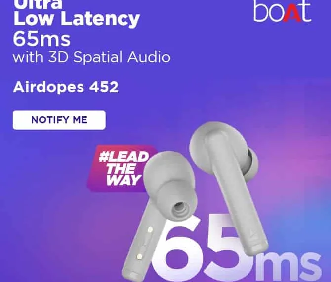 boAt Airdopes 452 launching soon in India