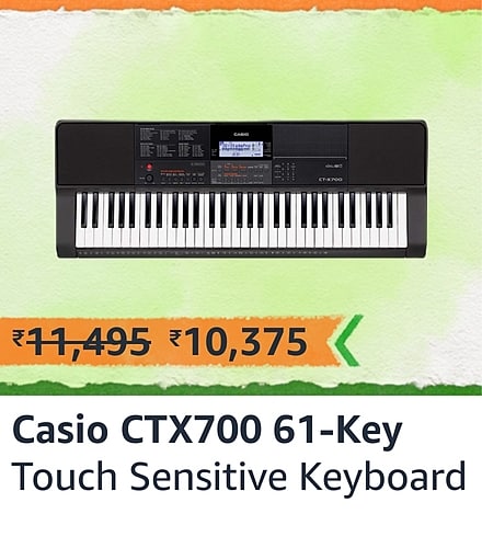 Casio CTX700 61 Key Touch Sensitive Portable Keyboard