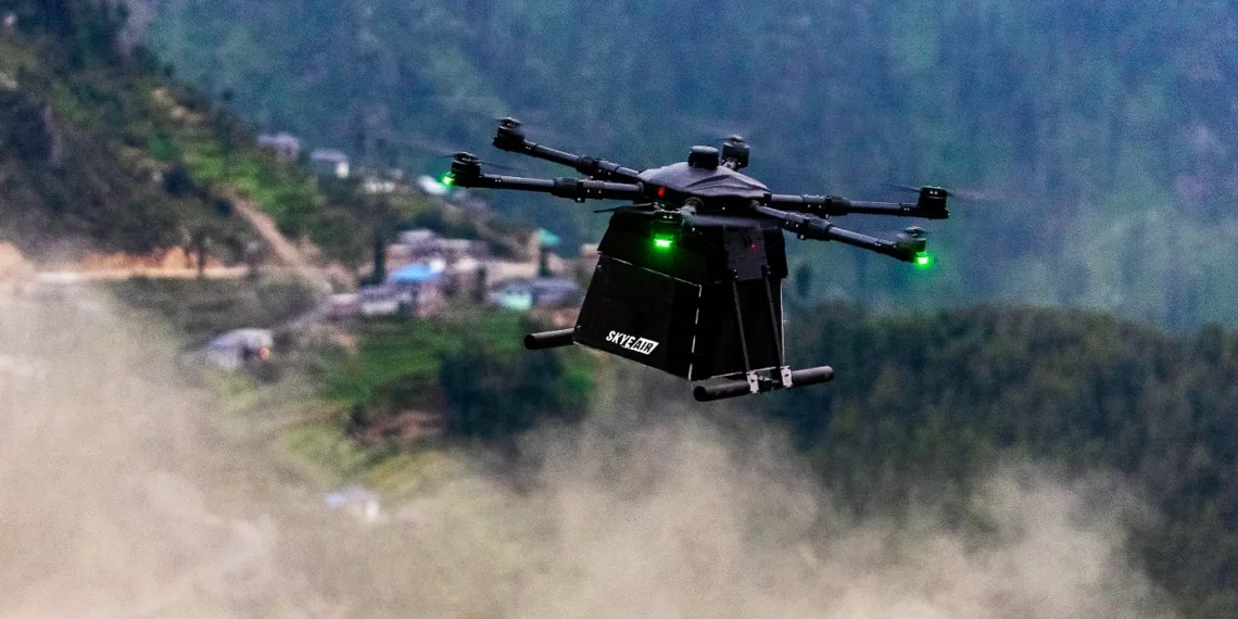 Drone delivery start-up Skye Air Mobility is announcing its collaboration with AirGo Design by becoming a member of the Drone Logistics Ecosystem_TechnoSports.co.in