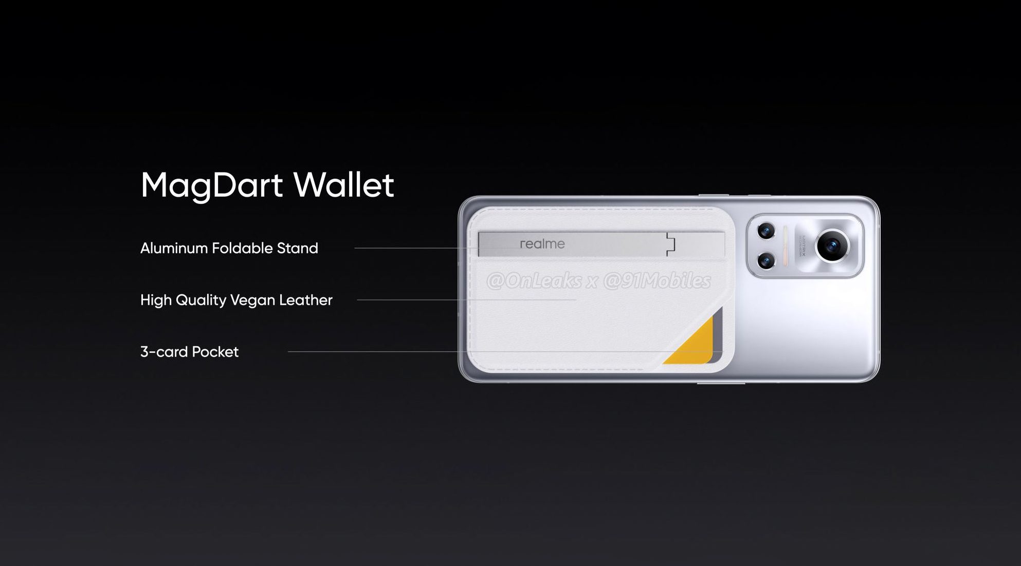 Realme MagDart Wallet is its own version of Apple's MagSafe Wallet renders leaked