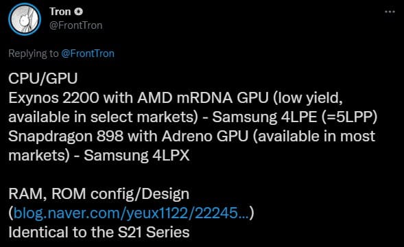 Exynos 2200 with AMD GPU yield issues Samsung reportedly experiencing yield issues with its Exynos 2200 SoC