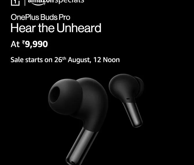 OnePlus Buds Pro is now officially announced in India at ₹9,990