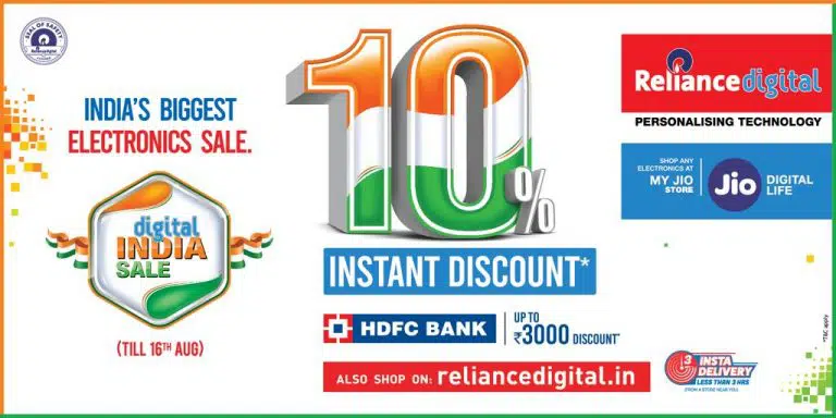 Reliance Digital’s DIGITAL INDIA SALE is here to celebrate Independence Day
