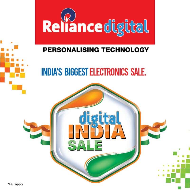 Reliance Digital’s DIGITAL INDIA SALE is here to celebrate Independence Day