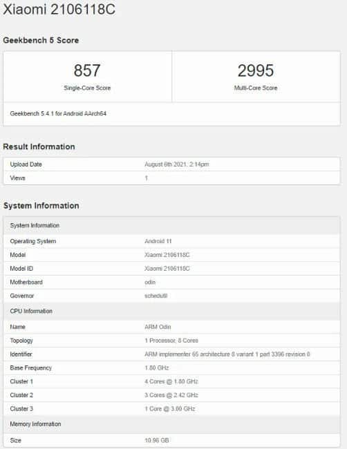 Xiaomi Mi MIX 4 specs Leaked through Geekbench listings ahead of the launch