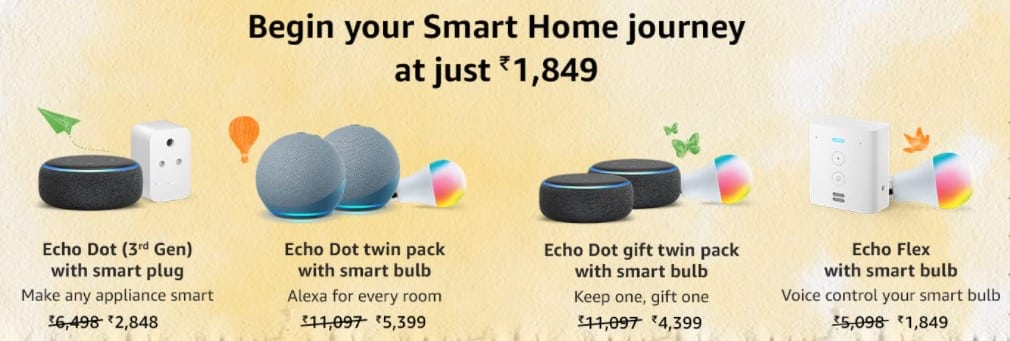 Best Deals on Smart Home Combos during Amazon Great Freedom Festival