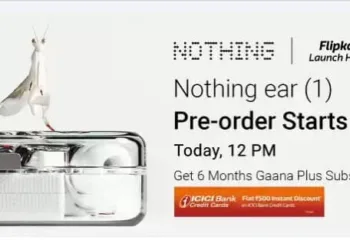 NOTHING Ear (1) Pre-orders are starting today in India at 12 PM through Flipkart