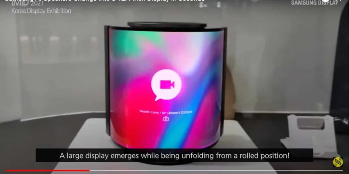 Samsung AI Speaker with 12.4 inch OLED screen appeared at IMID 2021