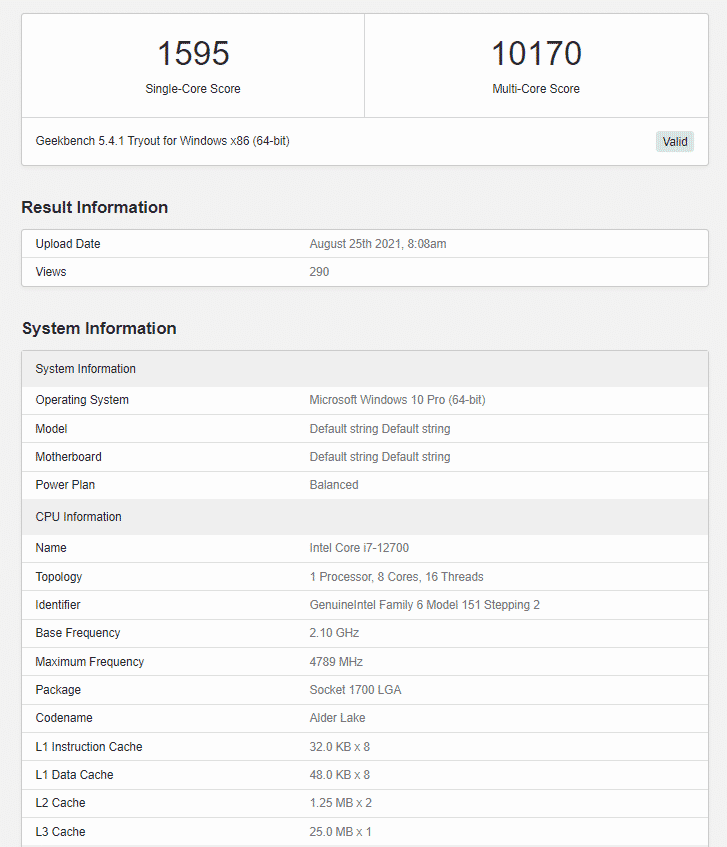 Upcoming Intel Core i7-12700 Alder Lake CPU could be as fast as a Ryzen 7 5800X