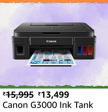 canon Here are all the best deals on economical Printers during the Amazon Great Freedom Festival sale