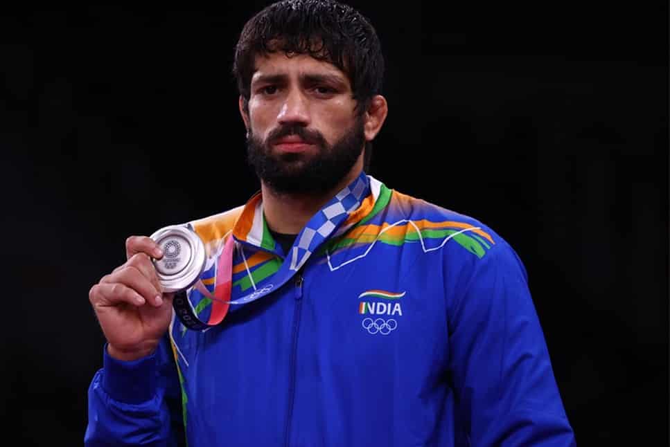 ds The Indian Champion Wrestler Wins Silver at the Tokyo Olympics