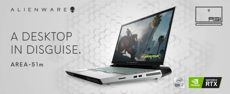 Alienware Area 51M Gaming Laptop with Intel Core i7-10700K and Nvidia GeForce RTX 2070 Super | Get it at $2,630