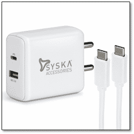 image 29 Syska launches travel-friendly PDQC01-36W and PDQC02-42W Adapters for power charging devices