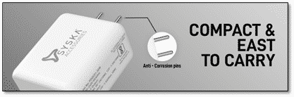 image 33 Syska launches travel-friendly PDQC01-36W and PDQC02-42W Adapters for power charging devices